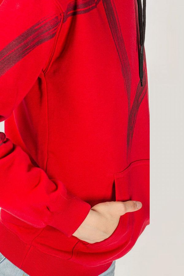 Красная женская толстовка Пушпа