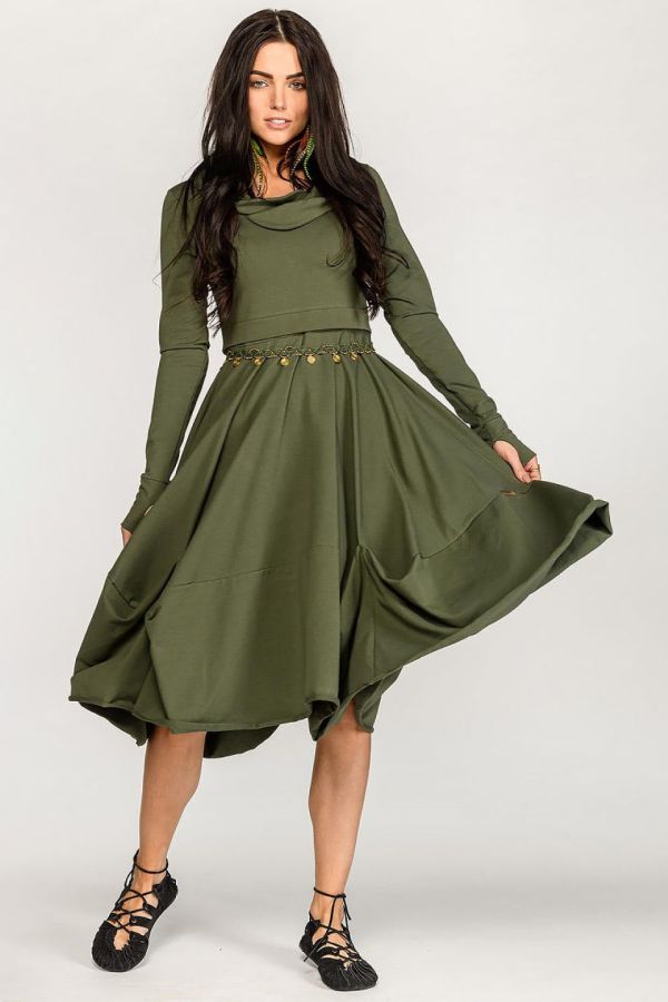 Длинное бохо платье Тетра