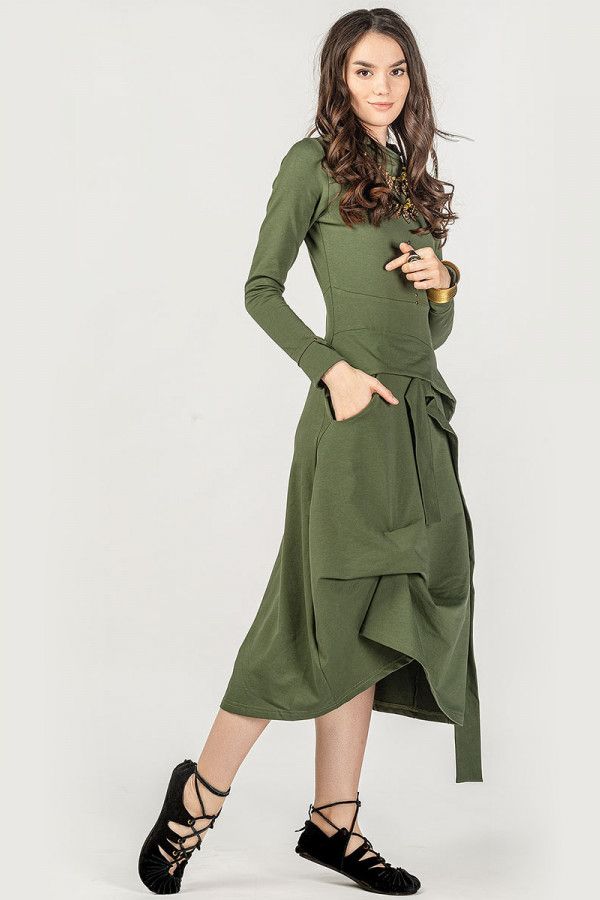 Платье хаки Томпильяно