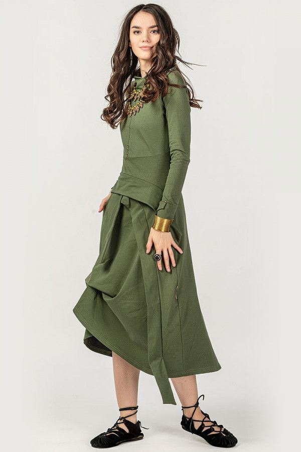 Платье хаки Томпильяно