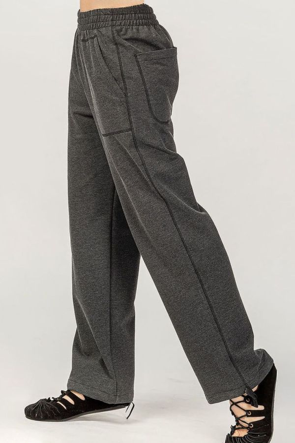 Серые прямые штаны Ардизия