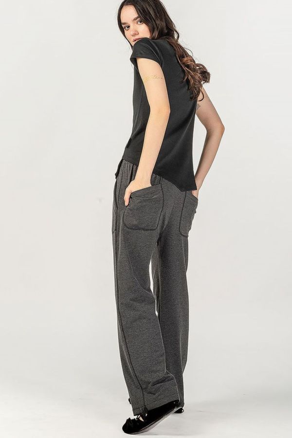 Серые прямые штаны Ардизия