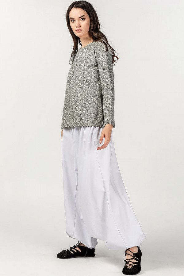 Белые демисезонные шаровары Ятрофа