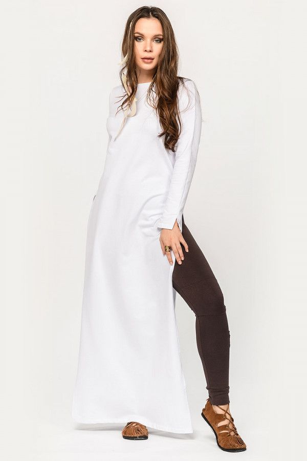 Длинная белая туника Эрика