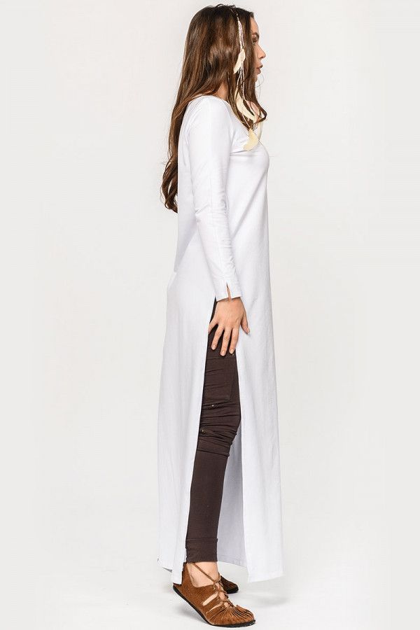 Длинная белая туника Эрика