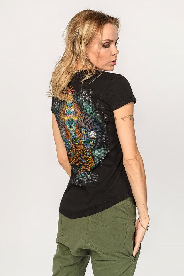 Футболка с флуоресцентным принтом «AvalokiteShvara»