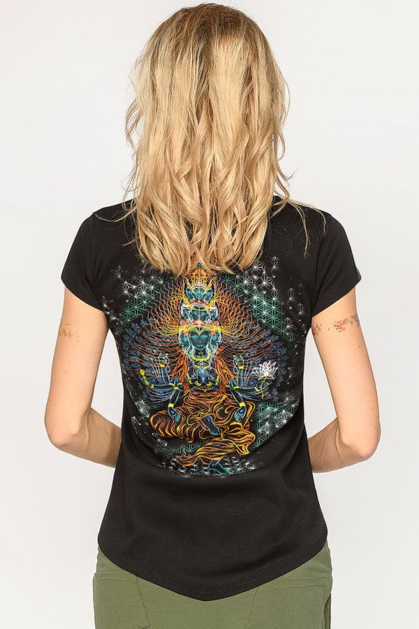 Футболка с флуоресцентным принтом «AvalokiteShvara»