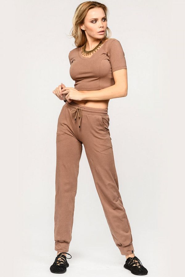 Прямые спортивные штаны Цитрон