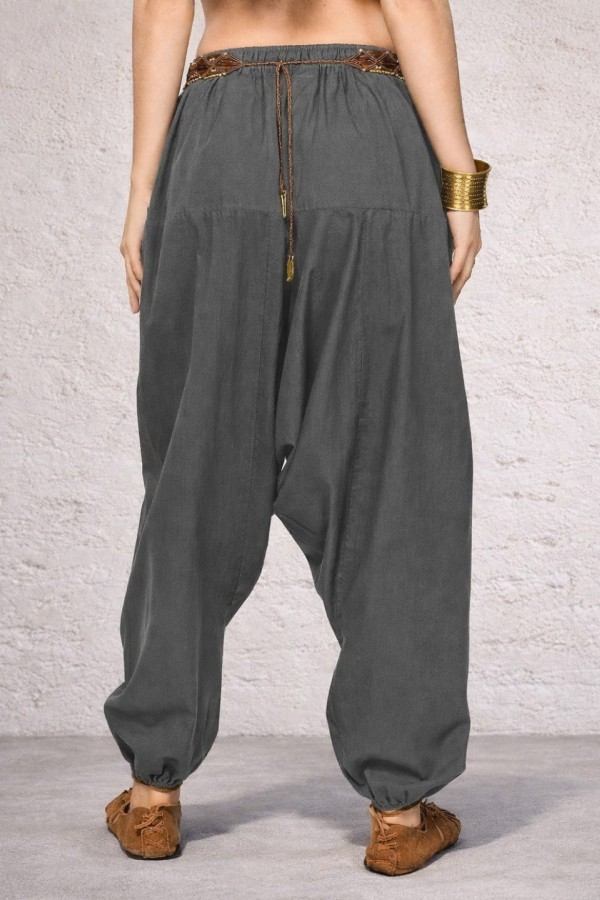 Женские Алладины из тонкого натурального хлопка – Шалфей