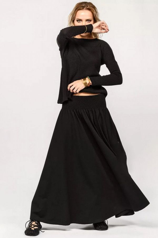 Длинная свободная юбка Форзиция