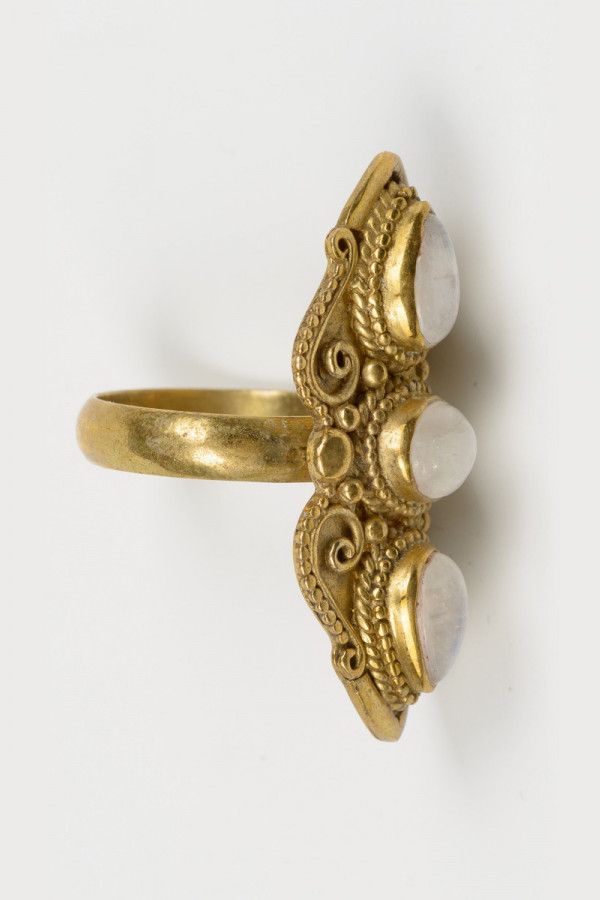 Кольцо с камнями Горный ледник