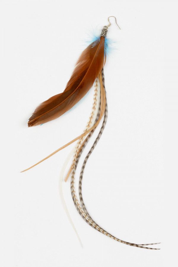 Серьга-перо Сирин