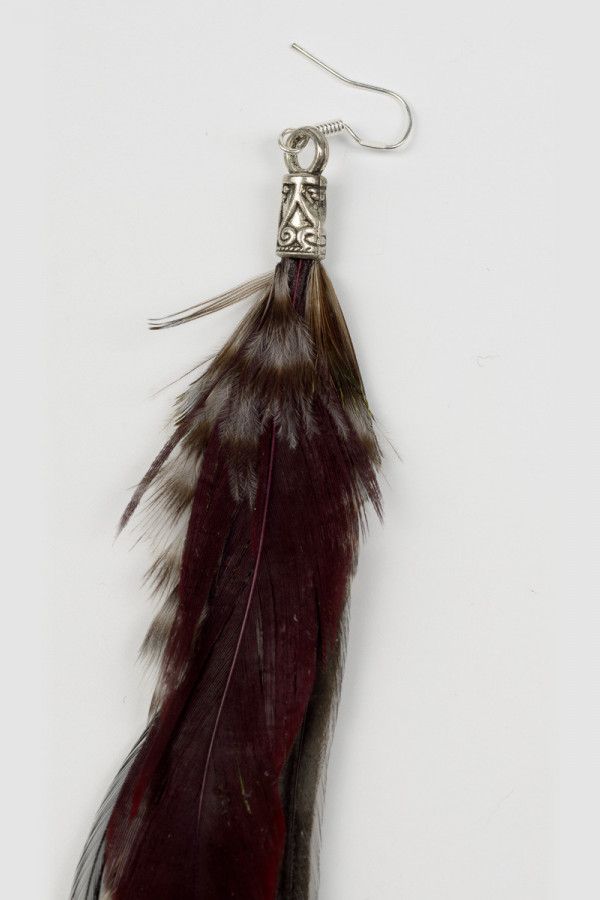 Серьга перо Бунда