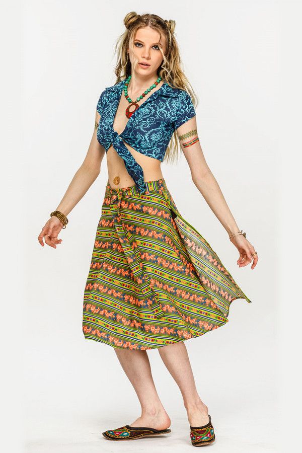 Яркая пляжная юбка «Альма»