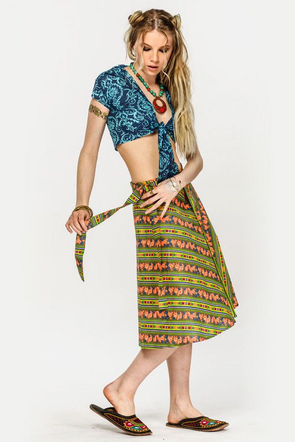 Яркая пляжная юбка «Альма»