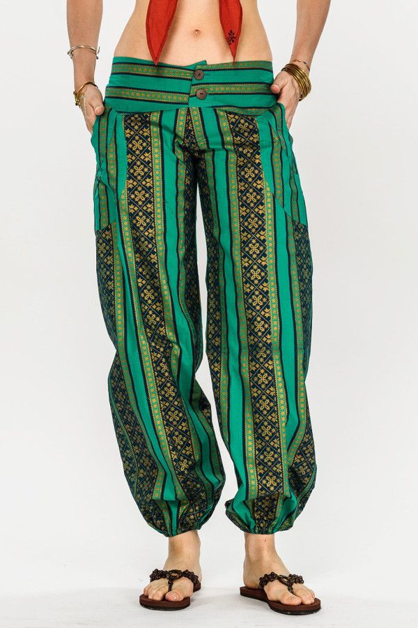 Прямые штаны из хлопка Энергия Шакти