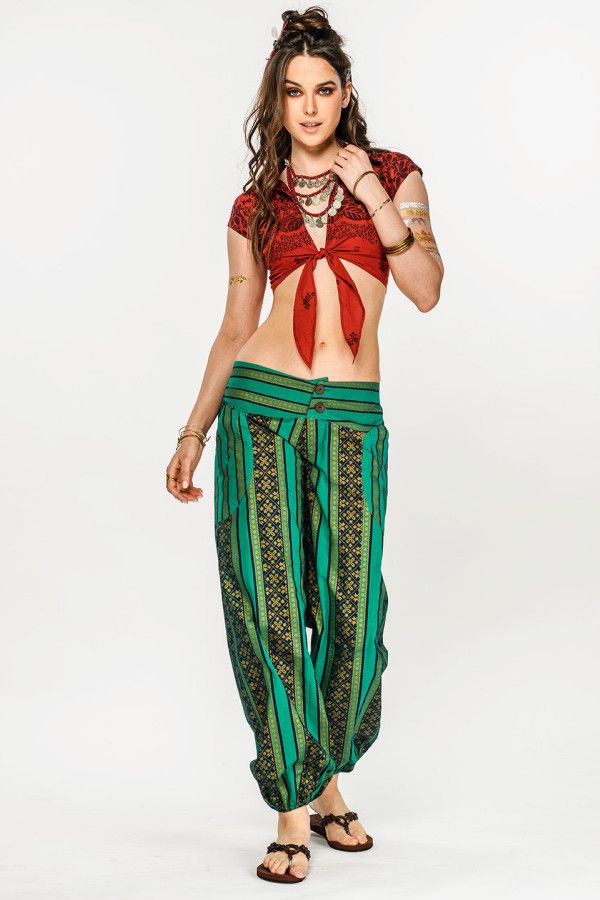 Прямые штаны из хлопка Энергия Шакти