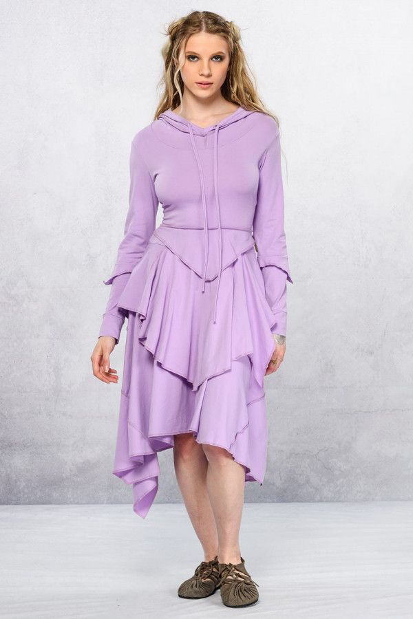 Сиреневое бохо платье Мелисса