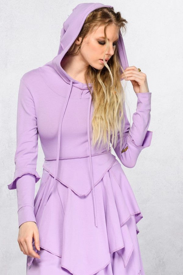 Сиреневое бохо платье Мелисса