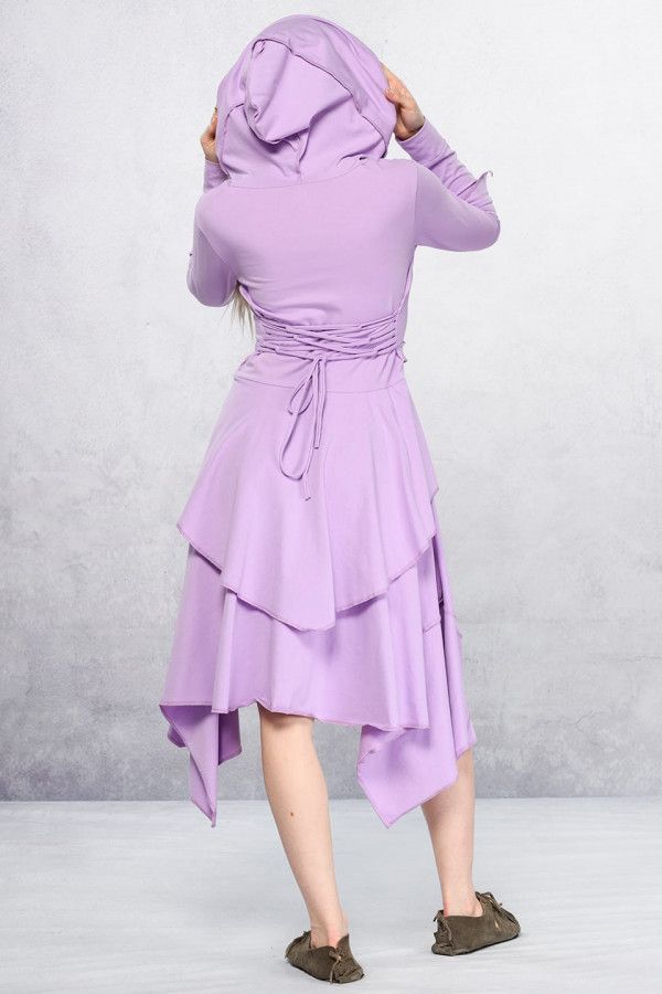 Сиреневое бохо платье Мелисса