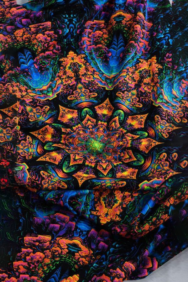 Флисовый психоделический плед «Квантовые частицы»