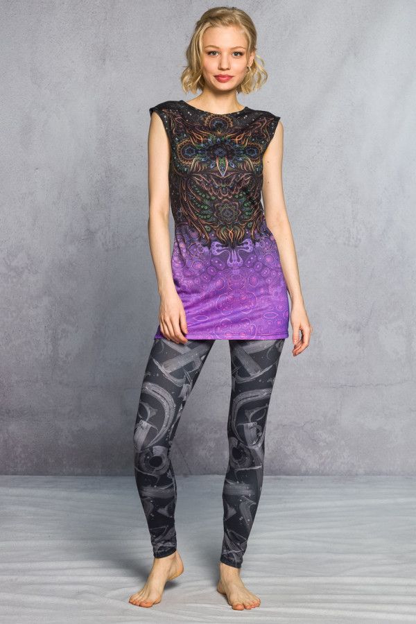 Лосины с высокой посадкой «Каллиграфия»