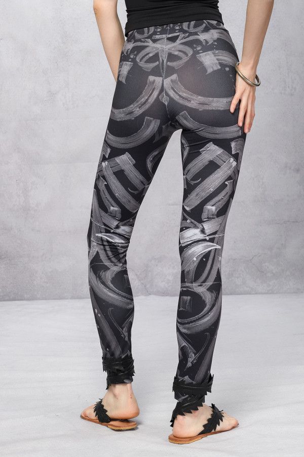 Лосины с высокой посадкой «Каллиграфия»