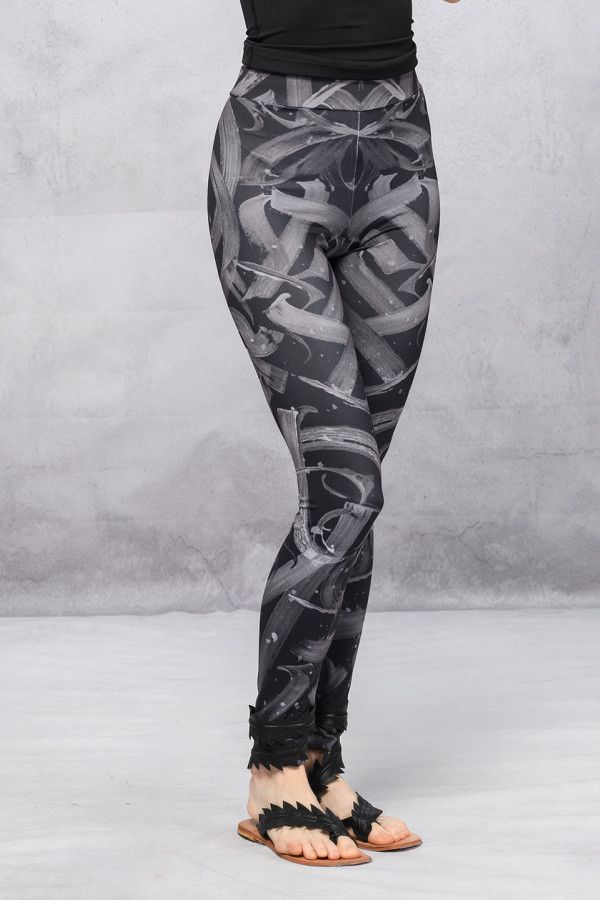 Лосины с высокой посадкой «Каллиграфия»