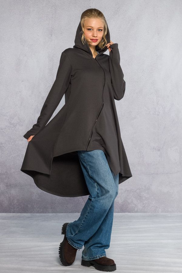 Утепленная кофта с капюшоном Бадари