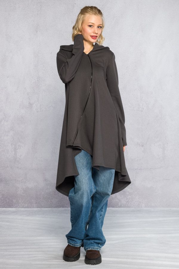 Утепленная кофта с капюшоном Бадари