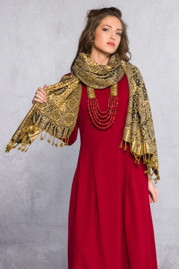 Этнический легкий шарф Ропар