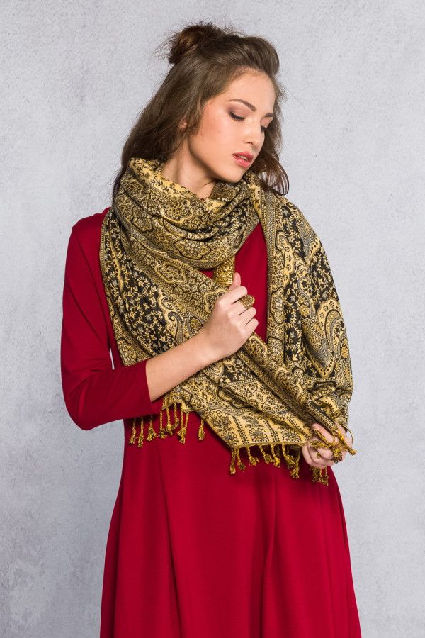 Этнический легкий шарф Ропар