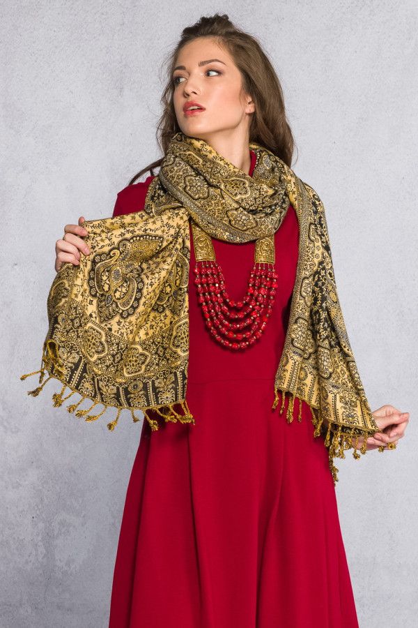 Этнический легкий шарф Ропар