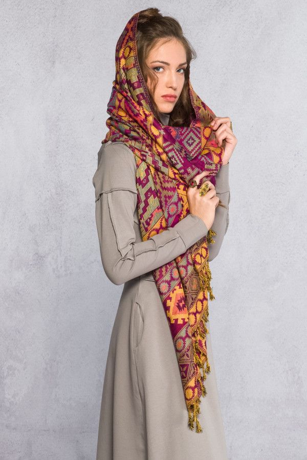 Длинное бохо платье Регул