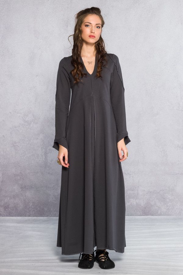 Женское серое платье Тео