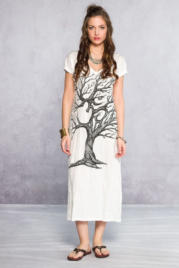 Летнее этническое платье Покахонтас