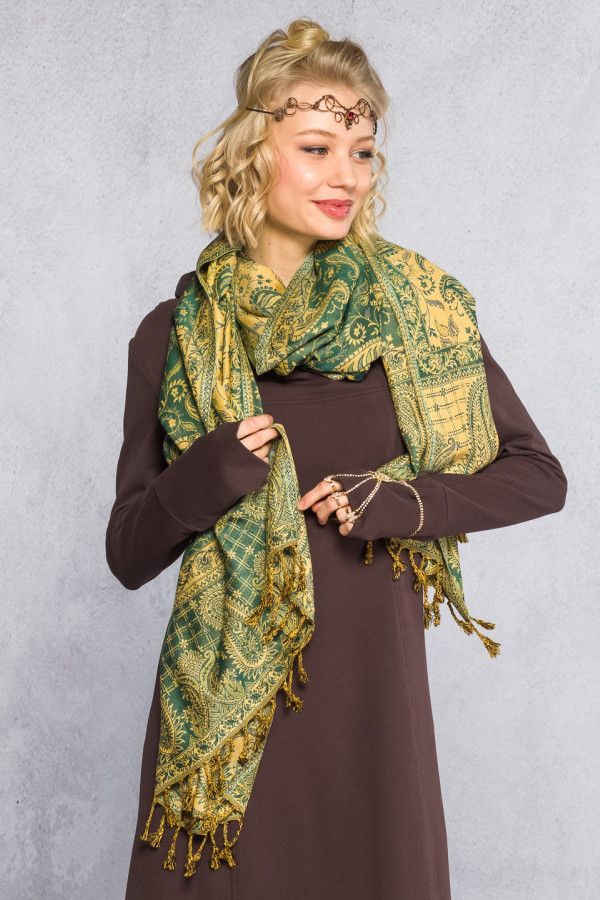 Легкий Шарф из кашемира Варкала