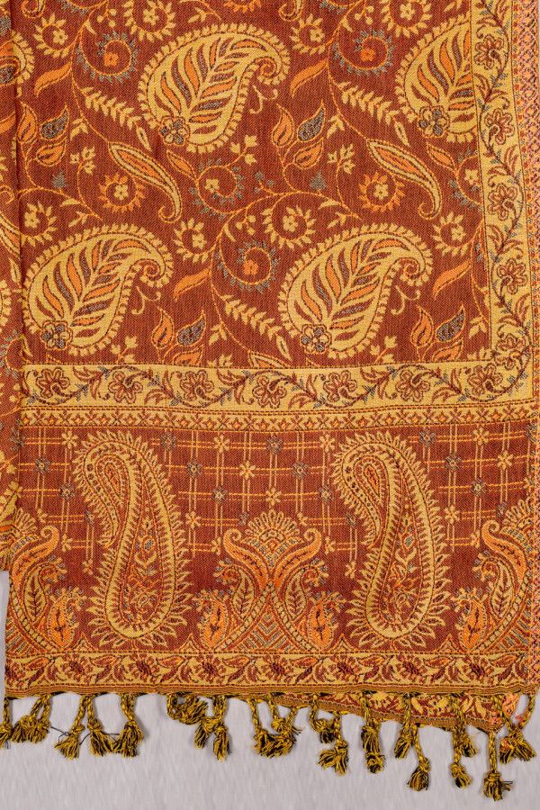 Шарф с бахромой Каллистемон