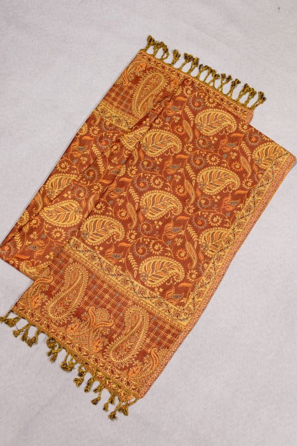 Шарф с бахромой Каллистемон