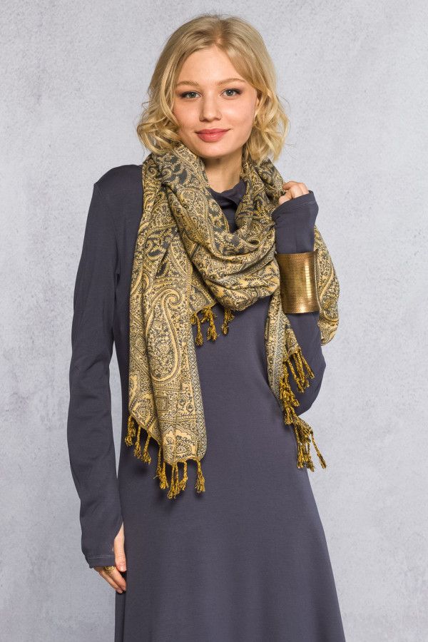 Лёгкий весенний шарф Бритона