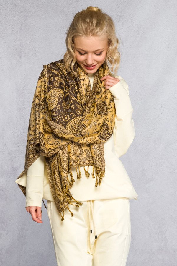 Кашемировый шарф на шею Калистегия