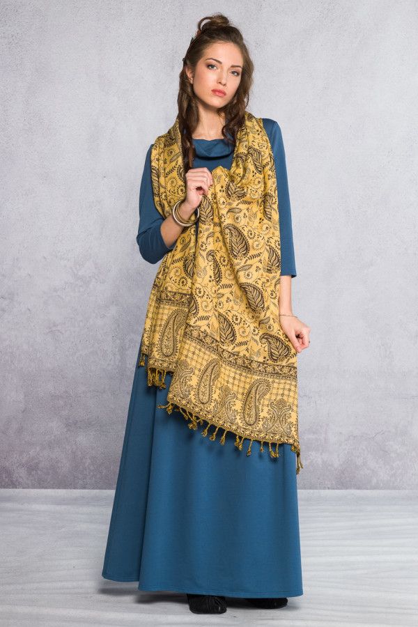 Кашемировый шарф на шею Калистегия