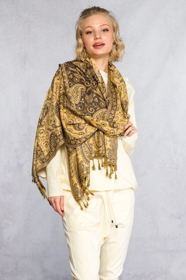 Кашемировый шарф на шею Калистегия