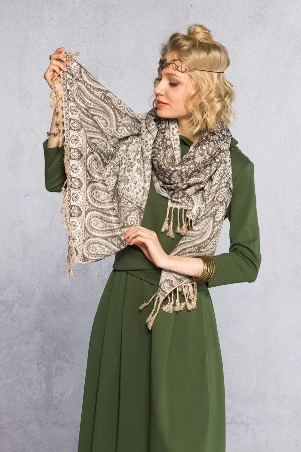 Тонкий и лёгкий шарф Делавар IndiaStyle