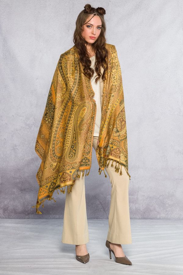 Кашемировый легкий платок Умария