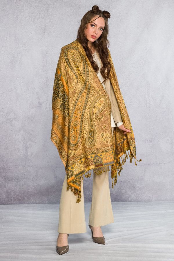 Кашемировый легкий платок Умария