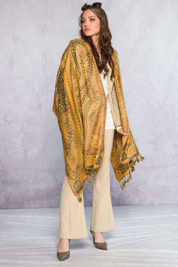 Кашемировый легкий платок Умария