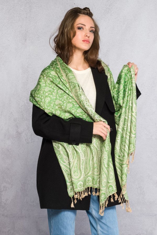 Этнический тонкий шарф Геометрия цвета