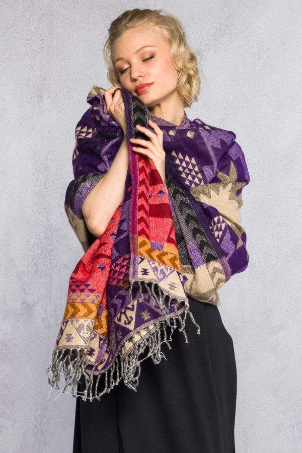 Теплый Палантин Малахитовая шкатулка