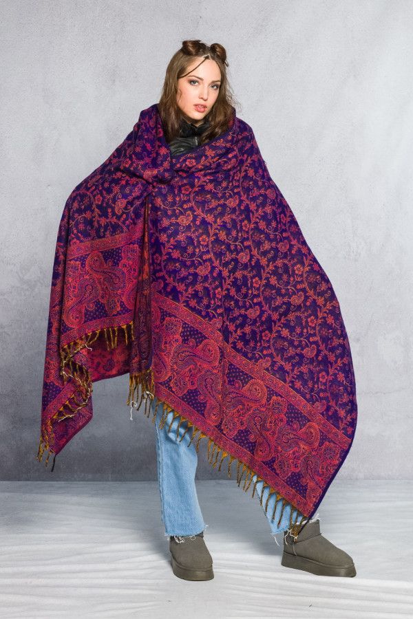 Этнический плед Лавандовый рай